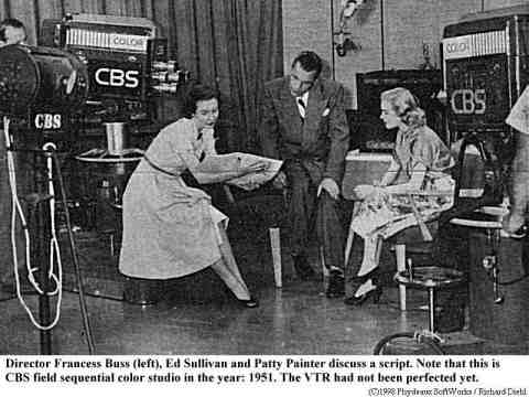 Ed Sullivan in a CBS Color Studio in 1951
