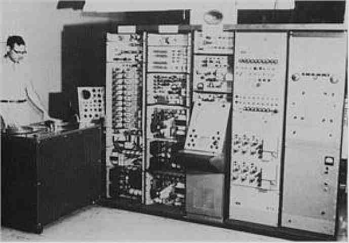 Bing Crosby 1/2 inch longitudinal VTR electronics racks.
