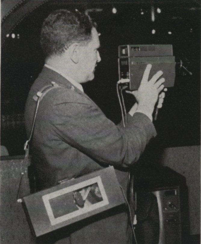 CV-2400 prototype portapack in use.