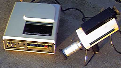 NV-3085 EIAJ portapack and WV-3085 vidicon camera