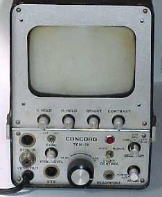 Concord TCM-20 vidicon camera rear view.