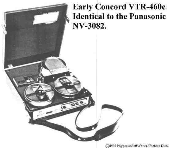 Concord VTR-460e video portapack.