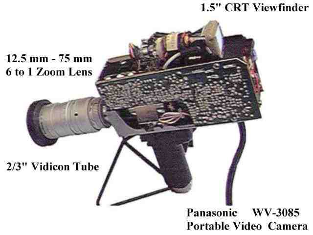 Panasonic WV-3085 Camera interior view.