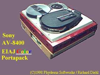 Sony AV-8400 Color EIAJ portapack VTR
